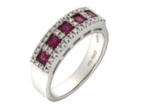 Ring Mirco Visconti Woman in White Gold Rubino 0.70 Ct P580/R - P580/R